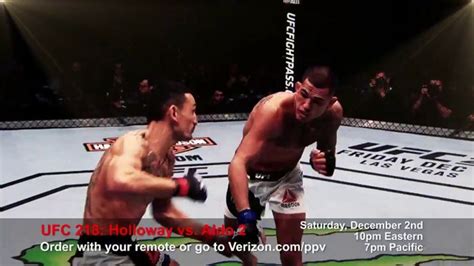 Fios by Verizon Pay-Per-View TV commercial - UFC 218: Holloway vs. Aldo 2