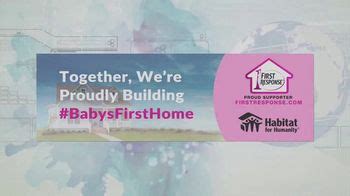 First Response TV commercial - Habitat For Humanity: Proudly Building Babys First Home