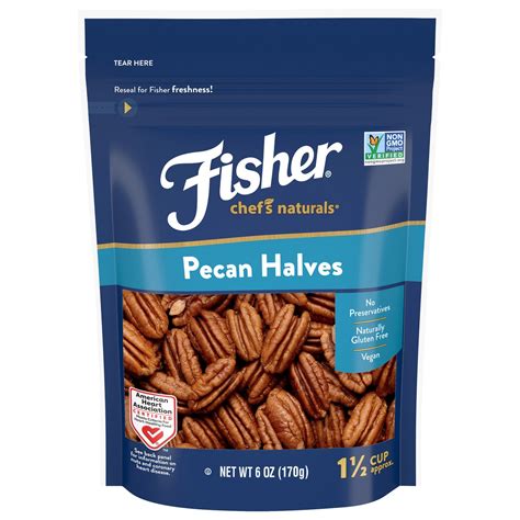 Fisher Nuts Pecan Halves logo
