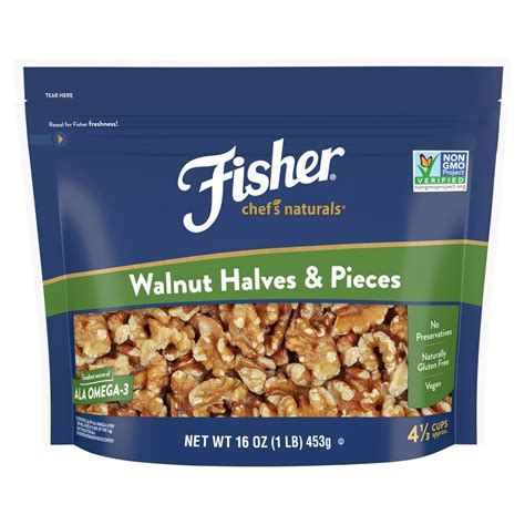 Fisher Nuts Walnut Halves & Pieces