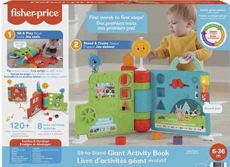 Fisher-Price Sit-to-Stand Giant Activity Book logo