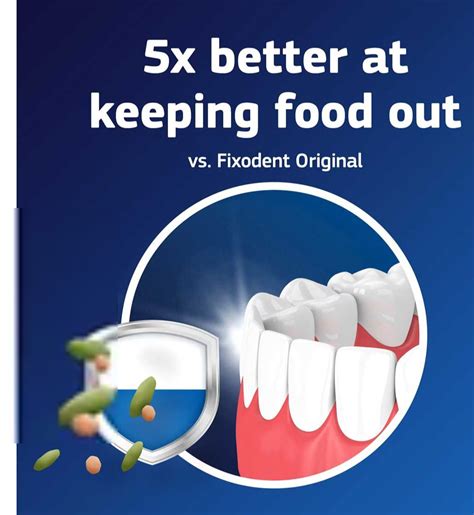 Fixodent Food Seal logo