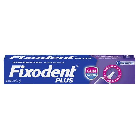 Fixodent Plus Gum Care Superior Hold Denture Adhesive Cream