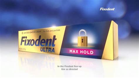 Fixodent Ultra Max Hold TV commercial - Lock Your Dentures