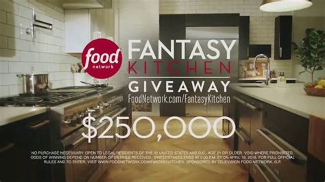 Food Network Fantasy Kitchen Giveaway TV Spot, 'Win $25,000'