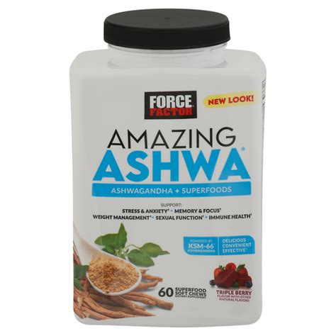 Force Factor Amazing Ashwa Triple Berry Soft Chews logo