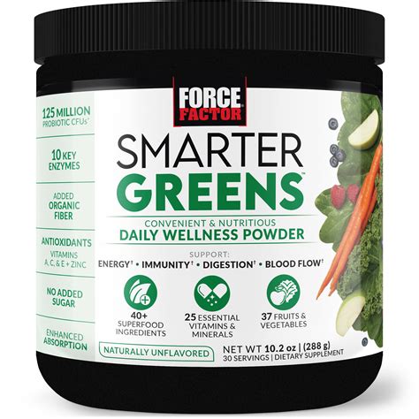 Force Factor Smarter Greens Daily Wellness Powder