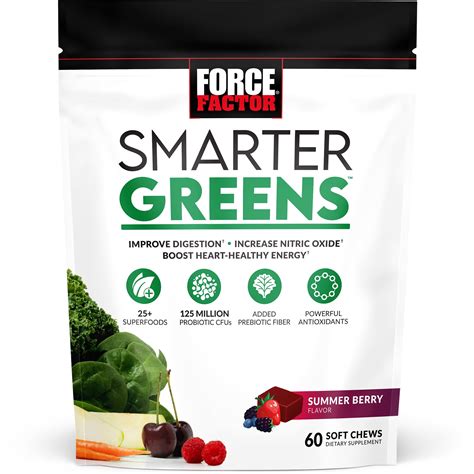 Force Factor Smarter Greens Soft Chews logo