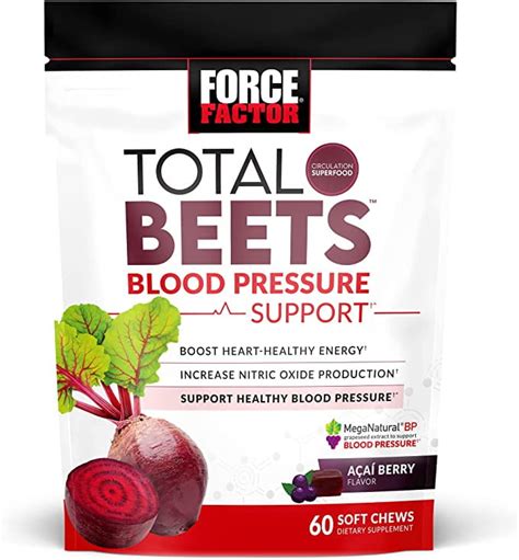 Force Factor Total Beets Blood Pressure Support Soft Chews