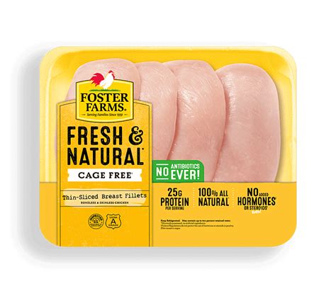 Foster Farms Thin-Sliced Breast Fillets logo