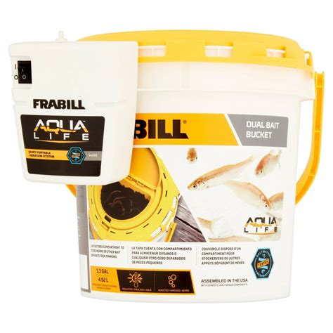 Frabill Dual Fish Bait Bucket with Clip-On Aerator tv commercials