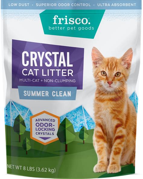 Frisco Summer Clean Scented Non-Clumping Crystal Cat Litter tv commercials