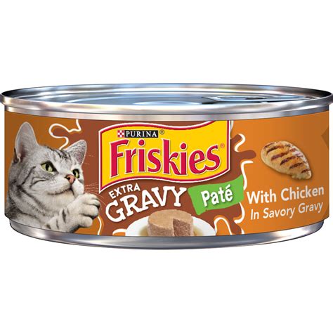 Friskies Extra Gravy Paté With Chicken logo