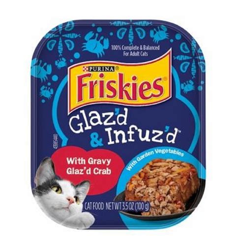 Friskies Glaz’d & Infuz’d With Gravy Glaz’d Crab Wet Cat Food logo