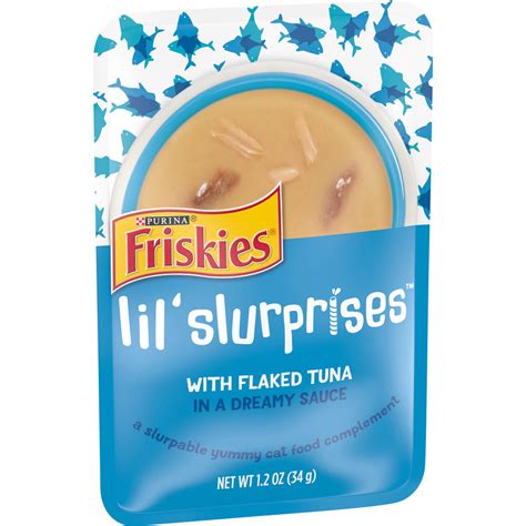 Friskies Lil' Slurprises With Flaked Tuna in a Dreamy Sauce Cat Food Topper