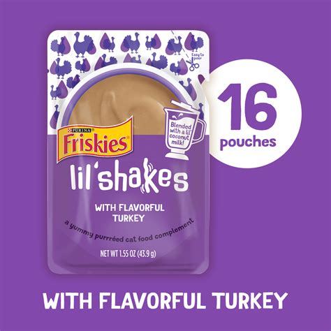 Friskies Lil’ Shakes With Flavorful Turkey Cat Food Complement