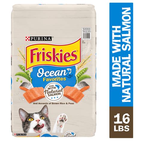 Friskies Ocean Favorites with Natural Salmon Dry Cat Food logo