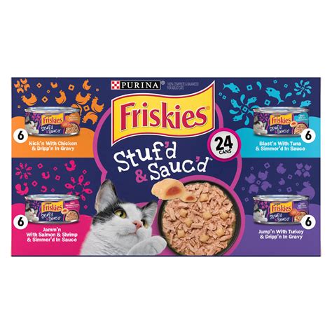 Friskies Stuf'd & Sauc'd Jamm'n With Salmon & Shrimp logo