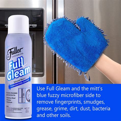 Fuller Brush Company Full Gleam Stainless Steel Cleaner & Microfiber Mitt Polish Kit logo