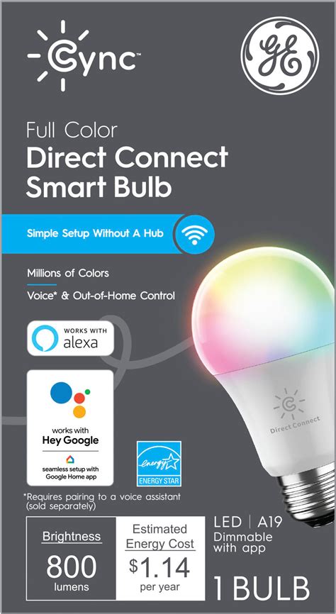 GE Lighting Cync Full Color Direct Connect Smart Bulb