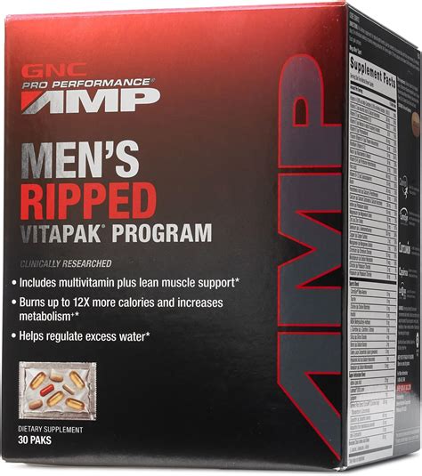 GNC Pro Performance AMP Men's Ripped Vitapak Program tv commercials