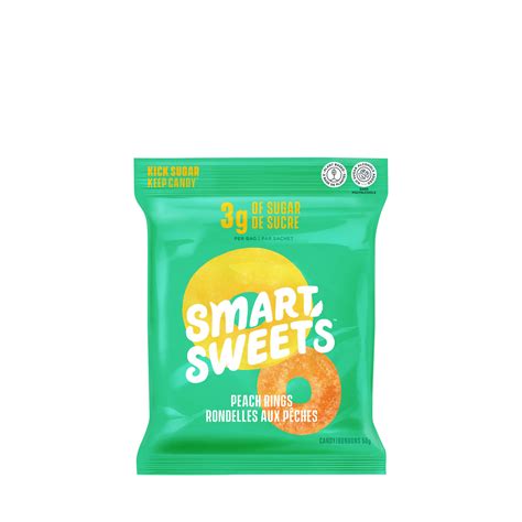 GNC SmartSweets Peach Rings logo