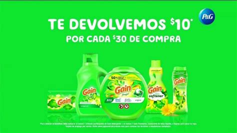 Gain Detergent TV Spot, 'Masaje: $10 por cada $30 de compra'