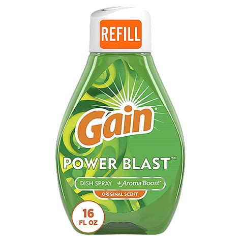 Gain Dish Soap Original Power Blast Dish Spray logo