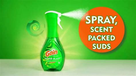 Gain Dish Soap Power Blast Dish Spray TV Spot, 'Scent Packed Suds'