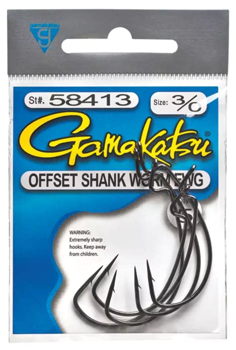 Gamakatsu Offset Shank Worm Hooks EWG logo