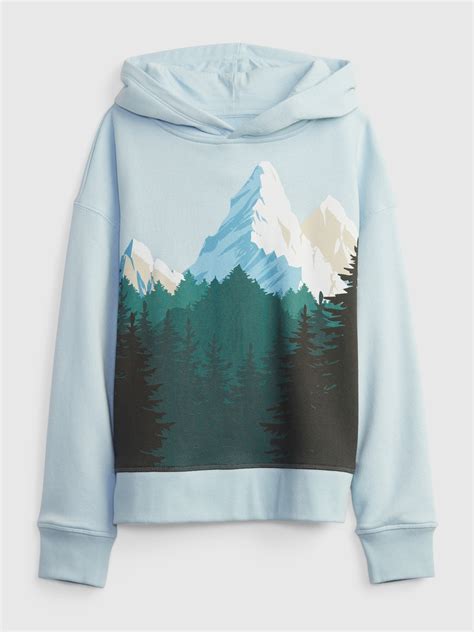 Gap Kids' Mountain Graphic Hoodie logo