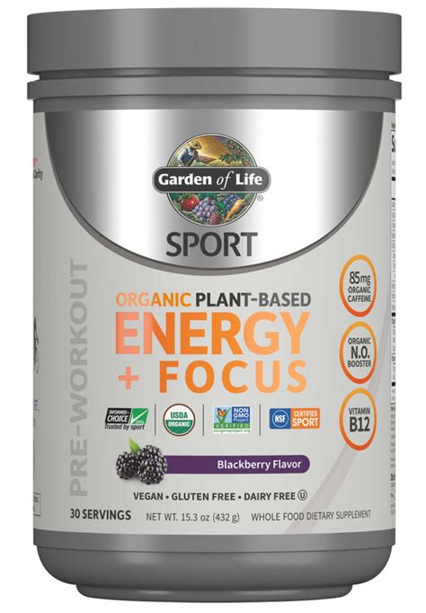 Garden of Life SPORT Organic Plant-Based Energy + Focus logo