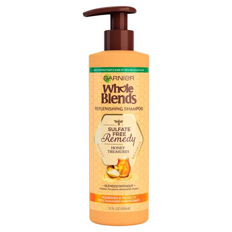 Garnier (Hair Care) Whole Blends Sulfate Free Remedy Royal Hibiscus & Shea Butter Shampoo