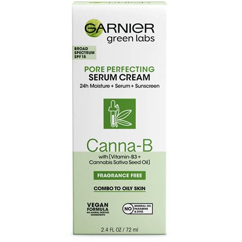 Garnier (Skin Care) Green Labs Canna-B Pore Perfecting Serum Cream logo