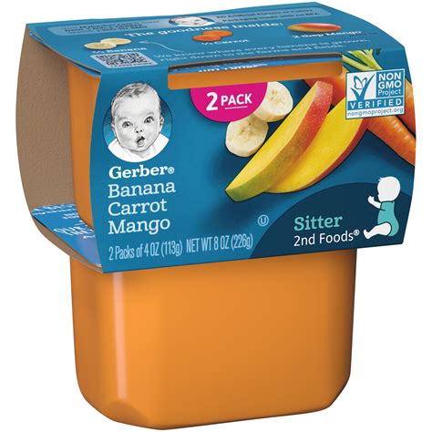 Gerber 2nd Foods Banana Carrot Mango logo