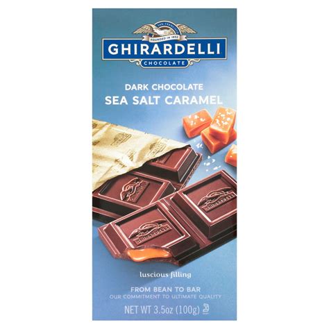 Ghirardelli Squares Dark Chocolate Sea Salt Caramel logo