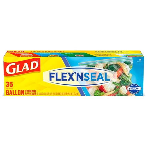 Glad Flex'N Seal Food Storage Bags logo