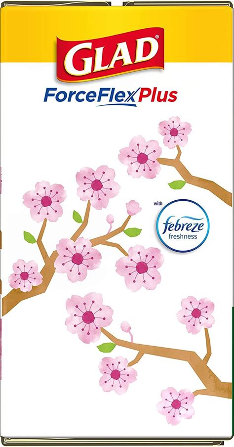 Glad ForceFlex Plus Cherry Blossom Fragrance