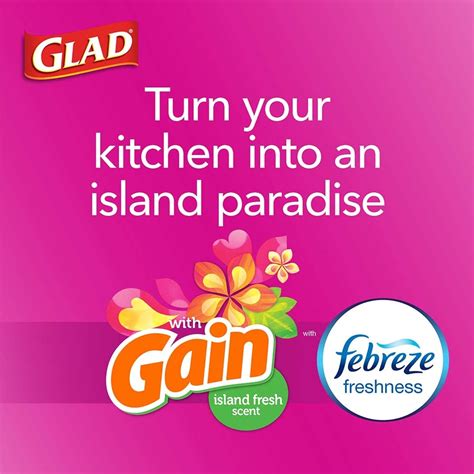 Glad Gain Island Fresh logo