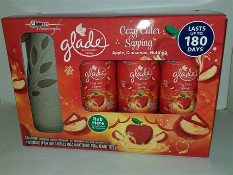 Glade Automatic Spray Cozy Cider Sipping logo