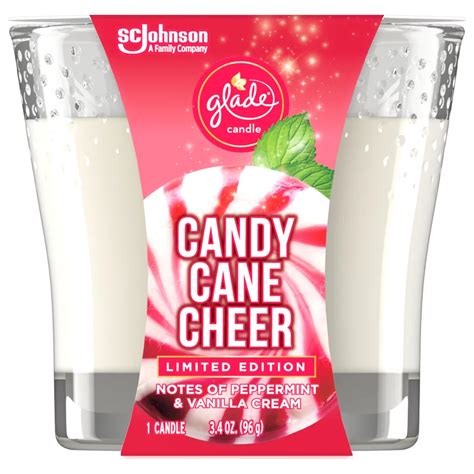 Glade Candy Cane Cheer 3-Wick Candle tv commercials