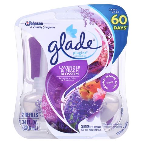 Glade Lavender & Peach Blossom Plugins Scented Oils tv commercials