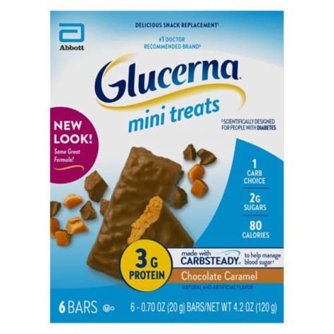 Glucerna Mini Treats Chocolate Caramel logo