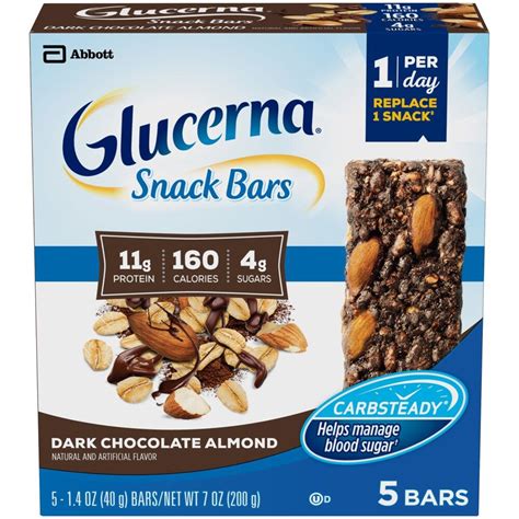 Glucerna Snack Bars Dark Chocolate Almond