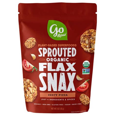 Go Raw Zesty Pizza Flax Snacks