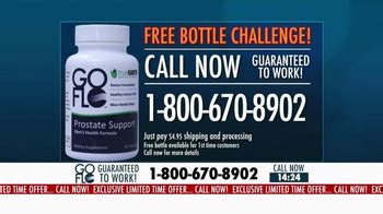 GoFlo Prostate TV Spot, 'Free Bottle Challenge'