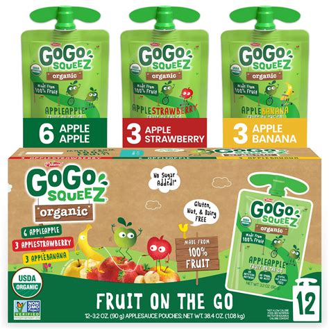 GoGo squeeZ Apple Strawberry logo