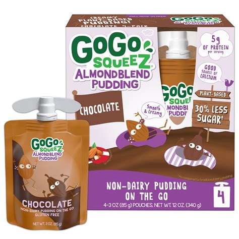 GoGo squeeZ Chocolate Almond Blend Pudding