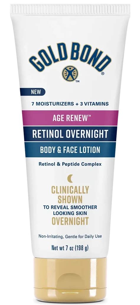 Gold Bond Age Renew Retinol Overnight Body & Face Lotion tv commercials