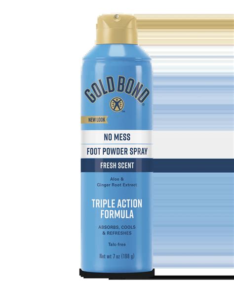 Gold Bond No Mess Fresh Scent Foot Powder Spray